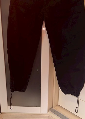 Siyah Rahat Kesim Keten Erkek Pantolon - Görsel 5