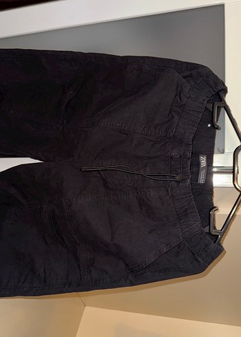 Siyah Rahat Kesim Keten Erkek Pantolon - Görsel 4