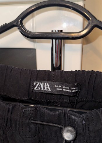 Siyah Rahat Kesim Keten Erkek Pantolon - Görsel 3