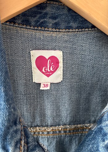 Düğmeli Kolsuz Mavi Denim Yelek - Görsel 3