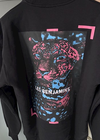 Siyah Baskılı Kadın Sweatshirt - Görsel 3