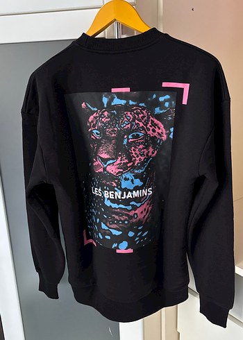 Siyah Baskılı Kadın Sweatshirt - Görsel 2