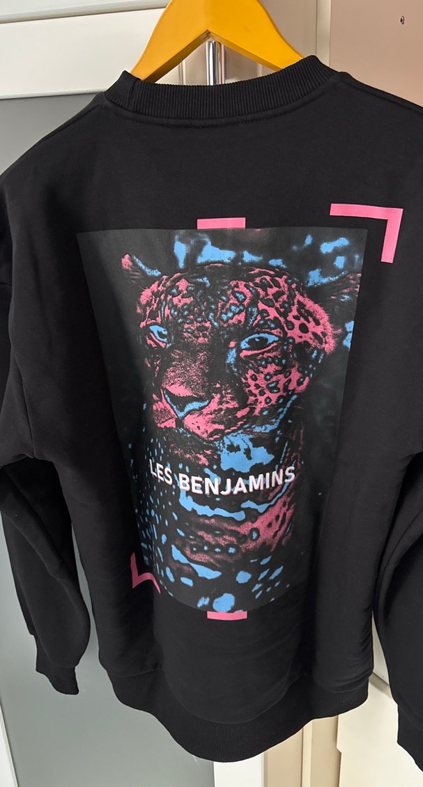 Siyah Baskılı Kadın Sweatshirt - Görsel 3