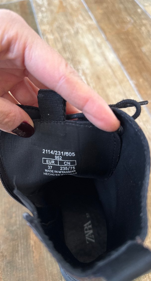 Kahverengi Deri Goth Platform Topuklu Kadın Bot - Görsel 5