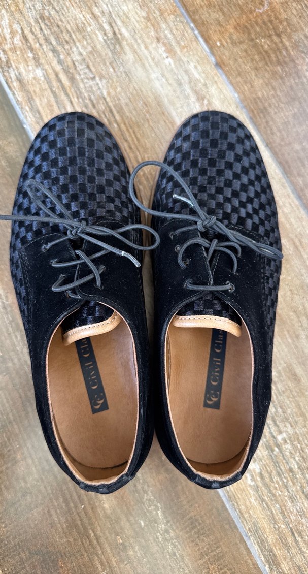 Erkek Çocuk Kareli Siyah Özel Ayakkabı - Görsel 4