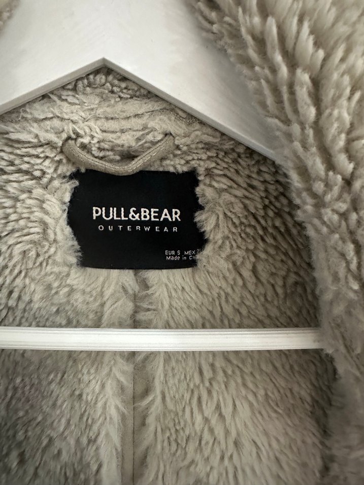 Gri Süet Kadın Ceket, Kürklü, Sokak Stili - Görsel 4