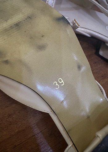 Pudra Stiletto Topuklu Kadın Abiye Ayakkabı - Görsel 5