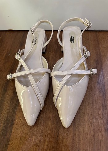 Pudra Stiletto Topuklu Kadın Abiye Ayakkabı - Görsel 3