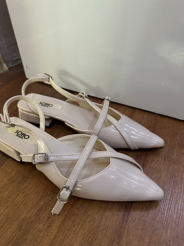 Pudra Stiletto Topuklu Kadın Abiye Ayakkabı - Görsel 4