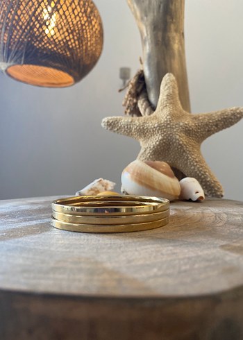 Parlak Altın Renkli Ajda bilezik - Görsel 5