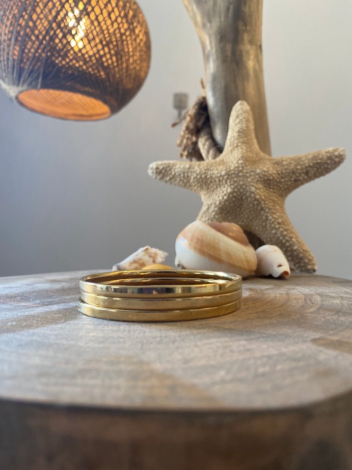 Parlak Altın Renkli Ajda bilezik - Görsel 5