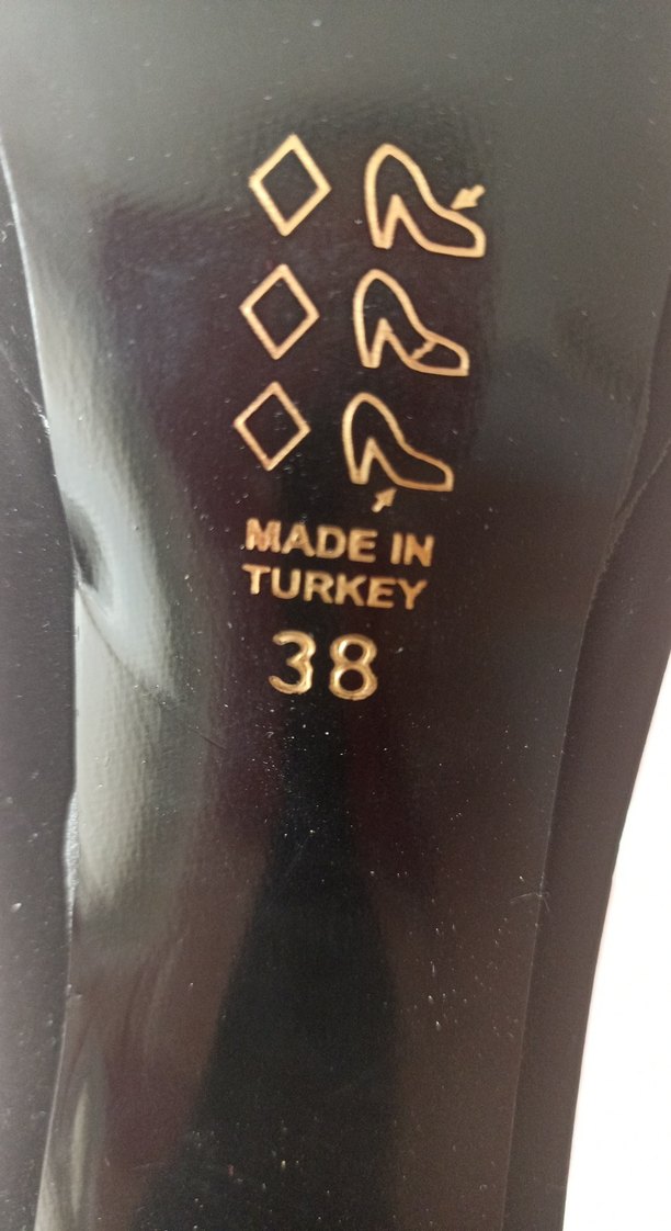 Siyah Tokalı Stiletto Platform Topuklu Kadın Ayakkabı - Görsel 4