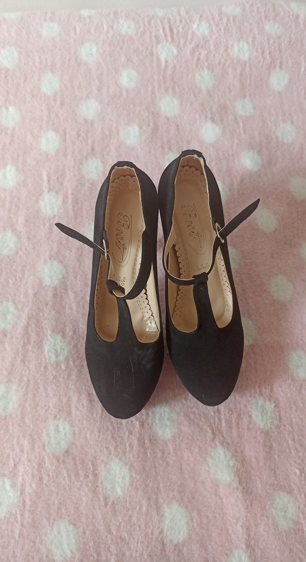 Siyah Tokalı Stiletto Platform Topuklu Kadın Ayakkabı - Görsel 3