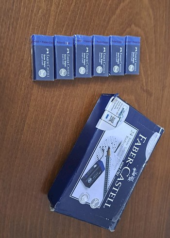 Faber-Castell Mavi Sınav Silgisi seti 6 adet