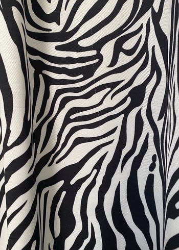 Zebra Desenli Kadın Uzun Kollu Tunik - Görsel 5
