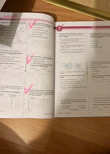 11.sınıf kimya test kitabı - Görsel 2