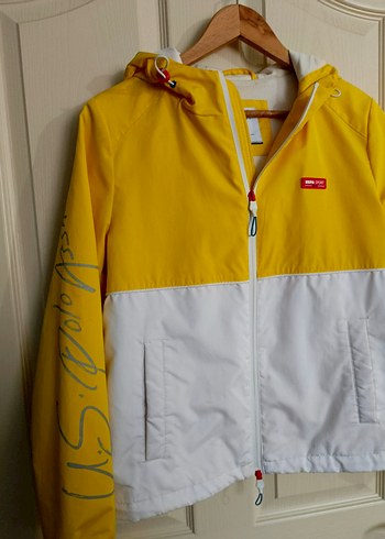 Sarı-Beyaz Fermuarlı Kadın Ceket - Görsel 2