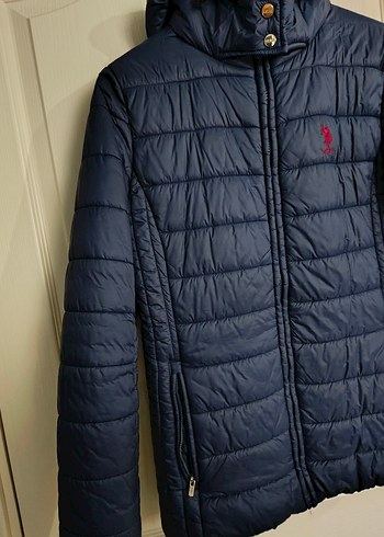 Koyu Mavi US Polo Kadın Mont - Görsel 2