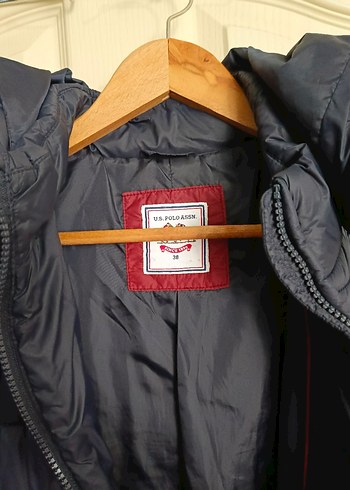 Koyu Mavi US Polo Kadın Mont - Görsel 5