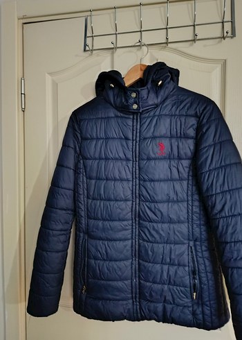 Koyu Mavi US Polo Kadın Mont - Görsel 4