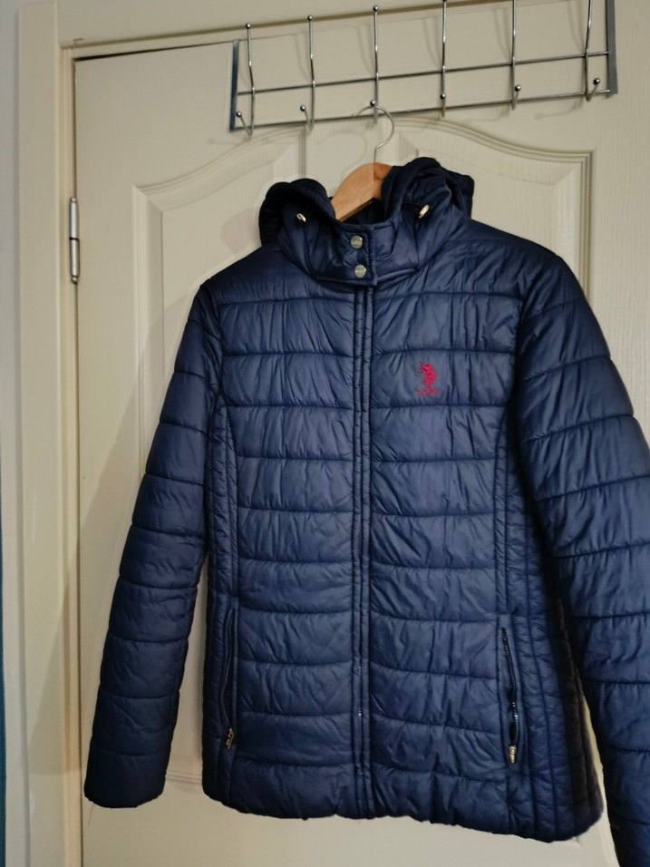 Koyu Mavi US Polo Kadın Mont - Görsel 4