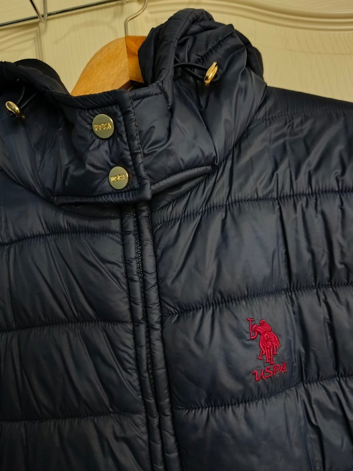 Koyu Mavi US Polo Kadın Mont - Görsel 3