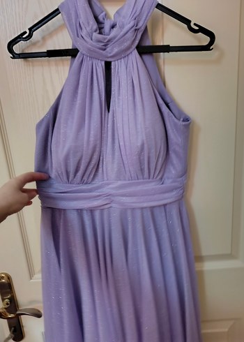 Mor Abiye Elbise - Görsel 9