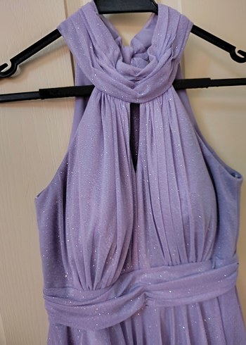 Mor Abiye Elbise - Görsel 8