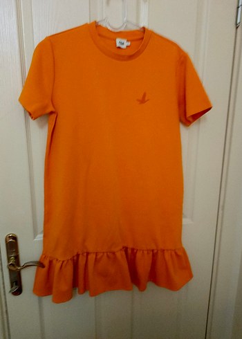 Beymen Club Turuncu Kısa Kollu Elbise - Görsel 6