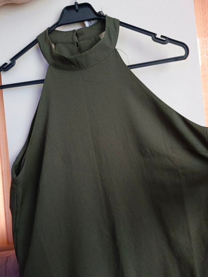 Kadın Haki Midi Boy Salaş Elbise - Görsel 2