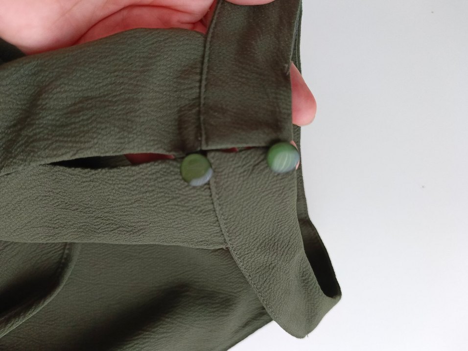 Kadın Haki Midi Boy Salaş Elbise - Görsel 5