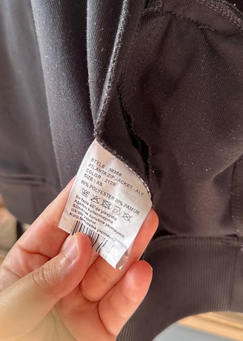 xs Beden Hummel Siyah Fermuarlı kız Çocuk Ceket