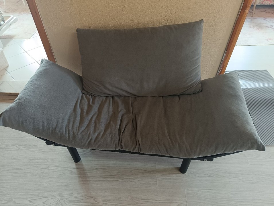 Gri Düz Modern Koltuk - Görsel 2