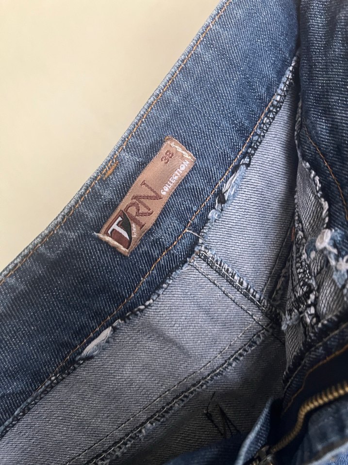 Mavi Midi Hamile Kot Etek - Görsel 2