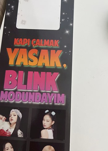 Kapı Çalmak Yasak Blink Kapı Askısı