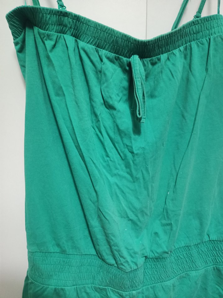 DeFacto Kadın Yeşil Askılı Midi Tulum - Görsel 3