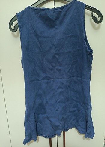 Zincir Detaylı Kolsuz Lacivert Kadın Yelek - Görsel 3