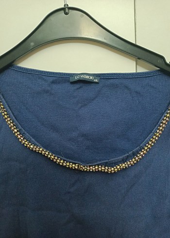 Zincir Detaylı Kolsuz Lacivert Kadın Yelek - Görsel 2