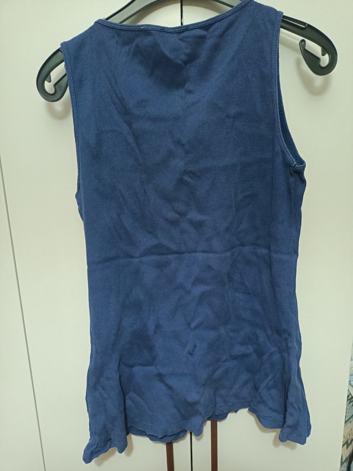 Zincir Detaylı Kolsuz Lacivert Kadın Yelek - Görsel 3