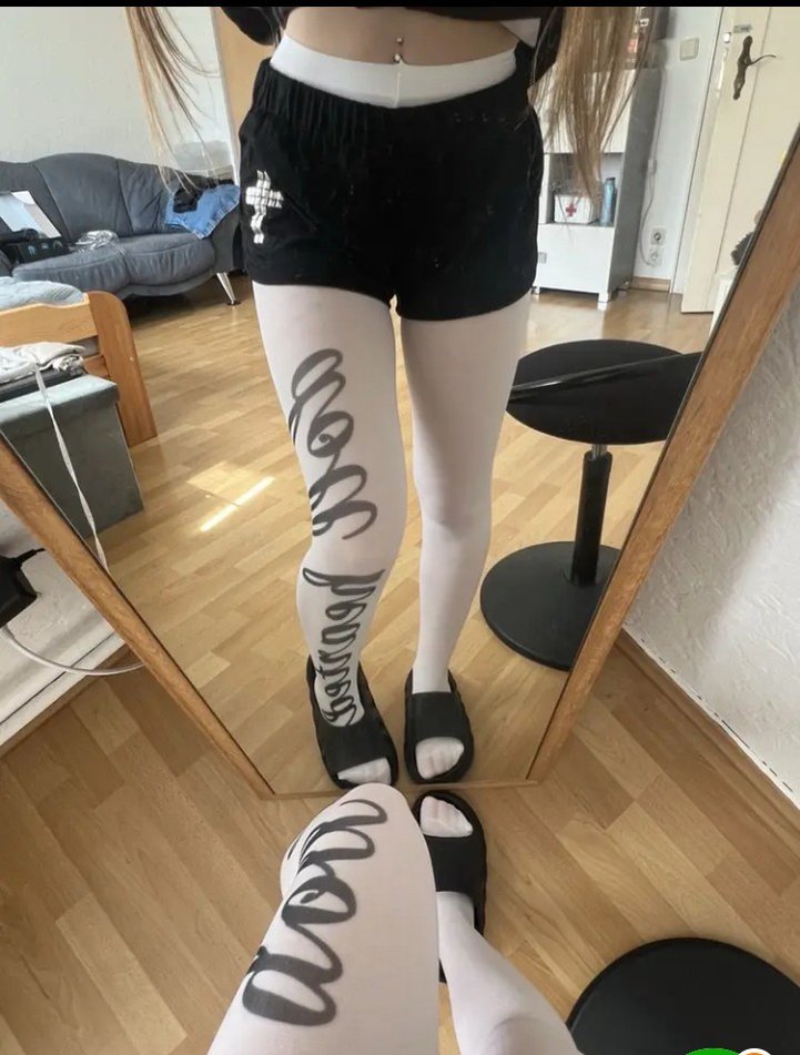 Gothic Lolita beyaz corap - Görsel 2