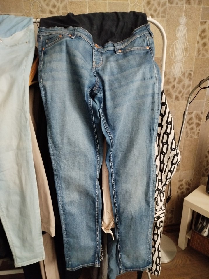 2 adet HM Mavi Hamile Kot Pantolon, skinny Kesim - Görsel 2