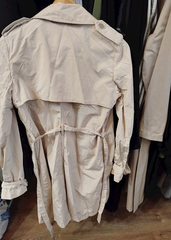 Mango Bej Midi Kemerli Kadın Trençkot - Görsel 3