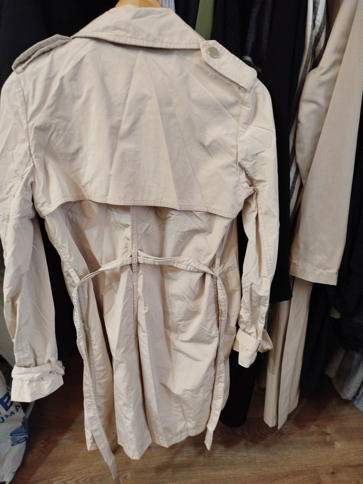 Mango Bej Midi Kemerli Kadın Trençkot - Görsel 3