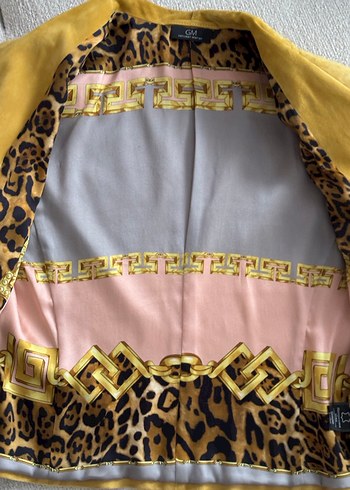 Hardal Sarısı Natürel Süet Blazer - Görsel 5