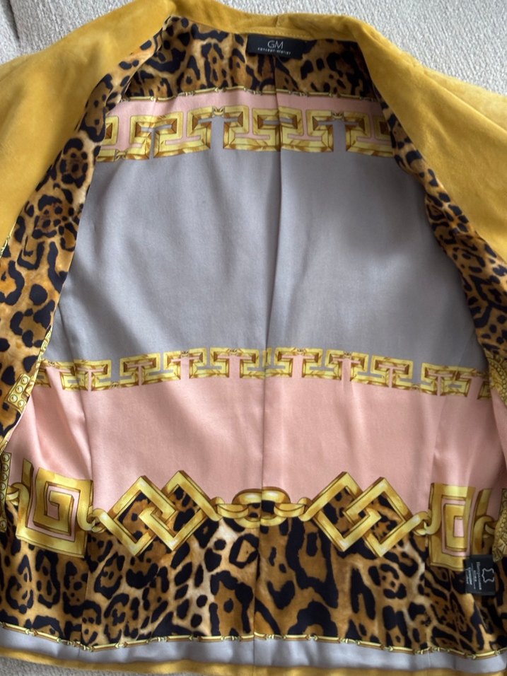 Hardal Sarısı Natürel Süet Blazer - Görsel 5