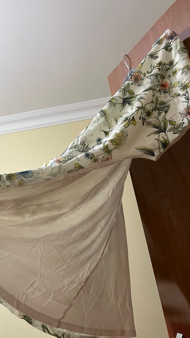 Çiçek Desenli Rahat Kesim Kadın Bluz - Görsel 2