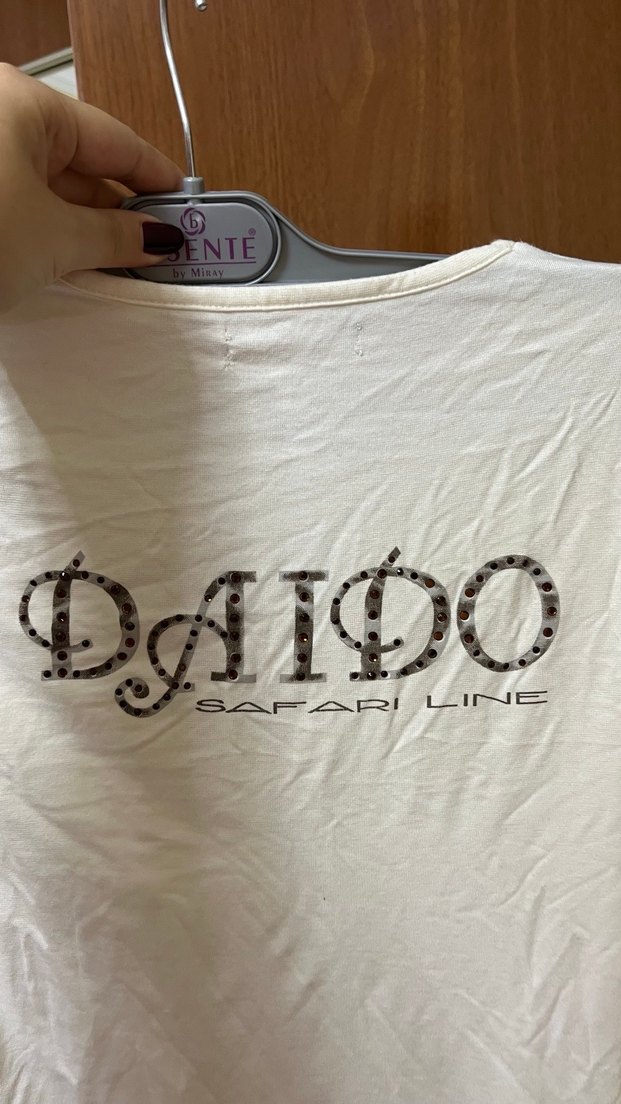 Uzun Kollu V Yakalı Beyaz Keten Bluz - Görsel 3