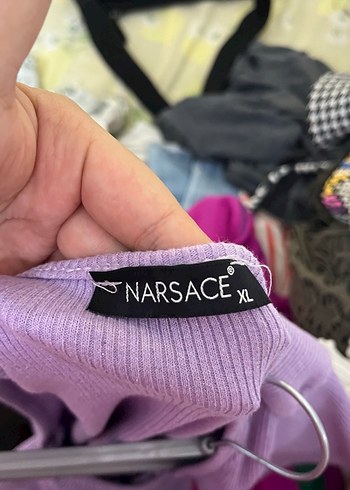 Mor Drapeli Uzun Kadın Elbise - Görsel 3