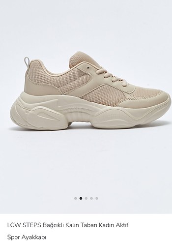 LCW STEPS Bej Kalın Tabanlı Kadın Spor Ayakkabı - Görsel 2