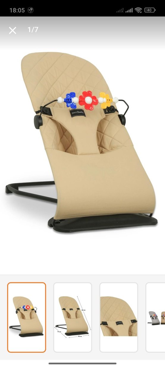 Bej Merfbaby Bebek Taşıma Slingi - Görsel 3